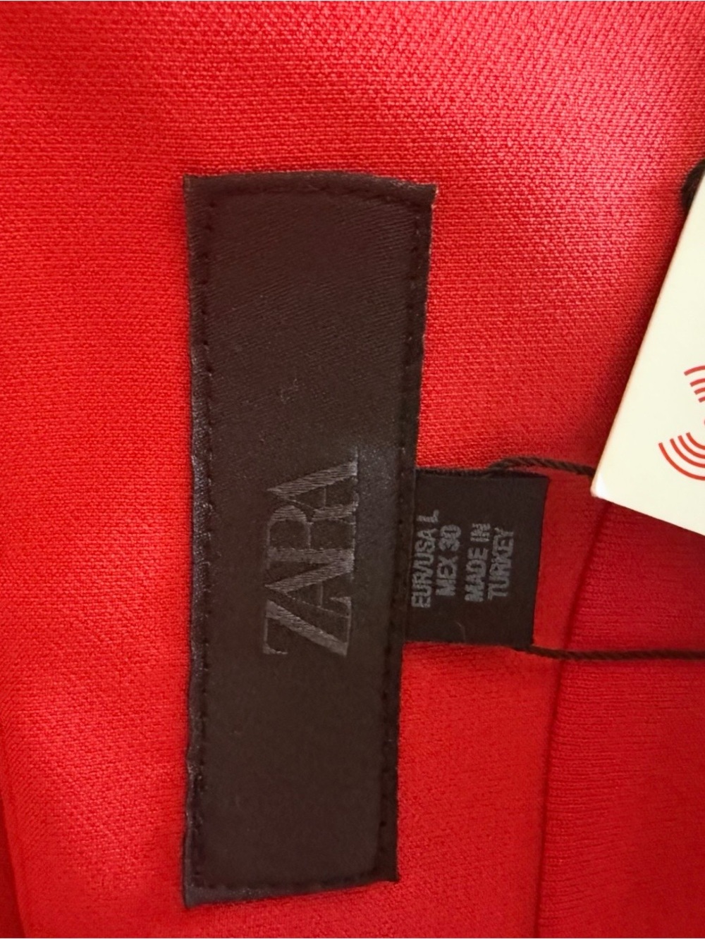Zara Red Fit & Flare Dress – NWT – Size Large - Picture 5 of 6